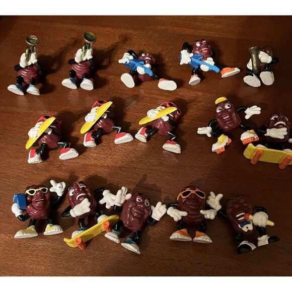 1987-88 Hardee’s California Raisins Figures Toys Lot Of 15 Calrab Applause - Picture 7 of 7